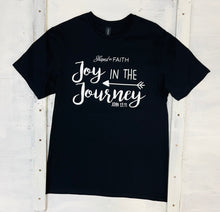 Load image into Gallery viewer, Joy in the Journey Black Tee