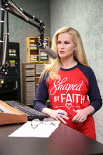 Load image into Gallery viewer, Shaped By Faith Heart and Arrow Baseball Sleeve Shirt