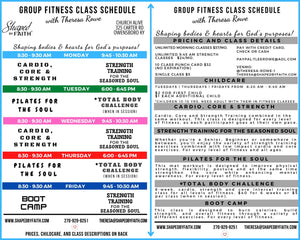 Punch Card for 10 Fitness Classes