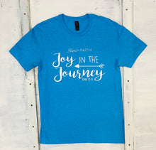 Load image into Gallery viewer, Joy in the Journey Blue Tee
